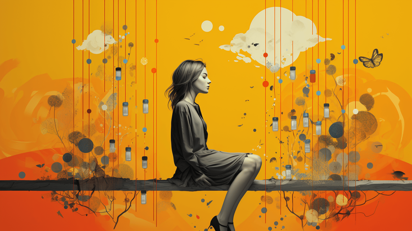 abstract image of a patient experiencing side effect