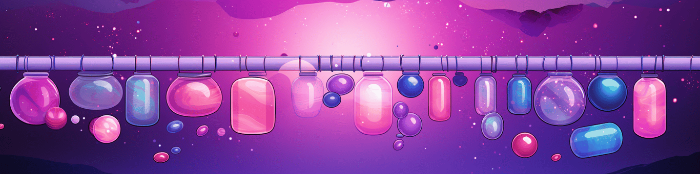 image of different drug pills on a surface
