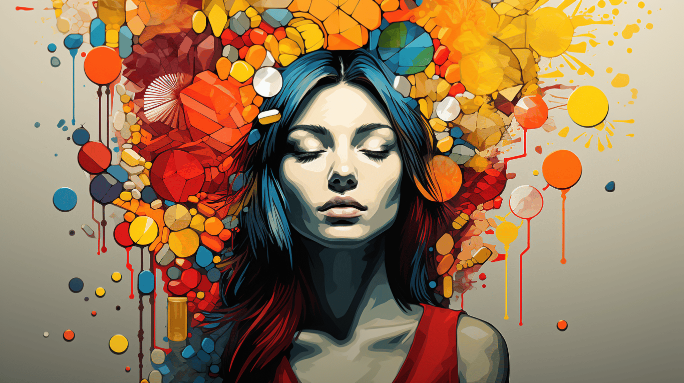 abstract image of a patient experiencing side effect