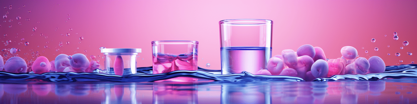 image of drug pills surrounding a glass of water symbolizing drug consumption