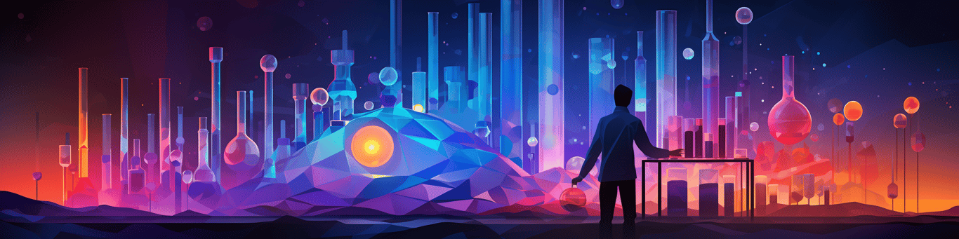 image of a doctor in a lab doing drug, clinical research