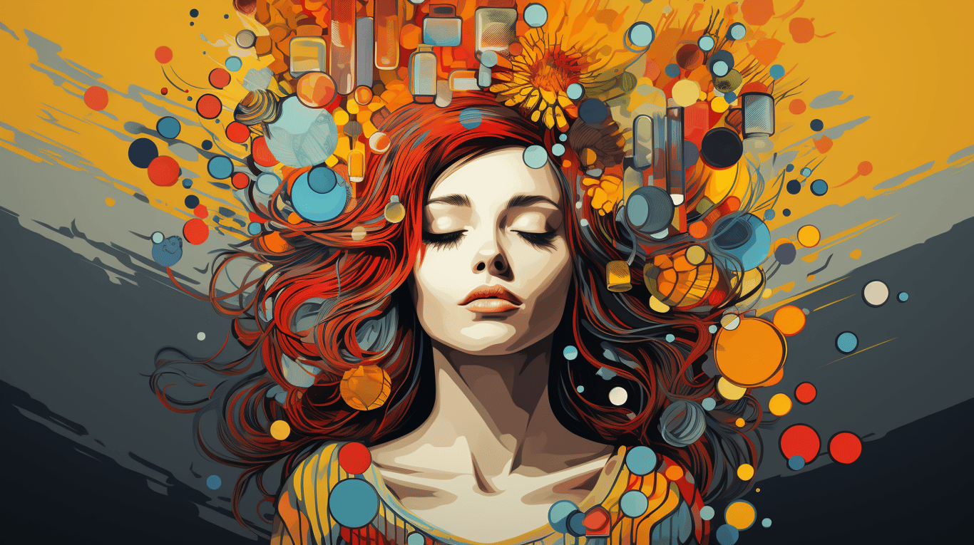 abstract image of a patient experiencing side effect