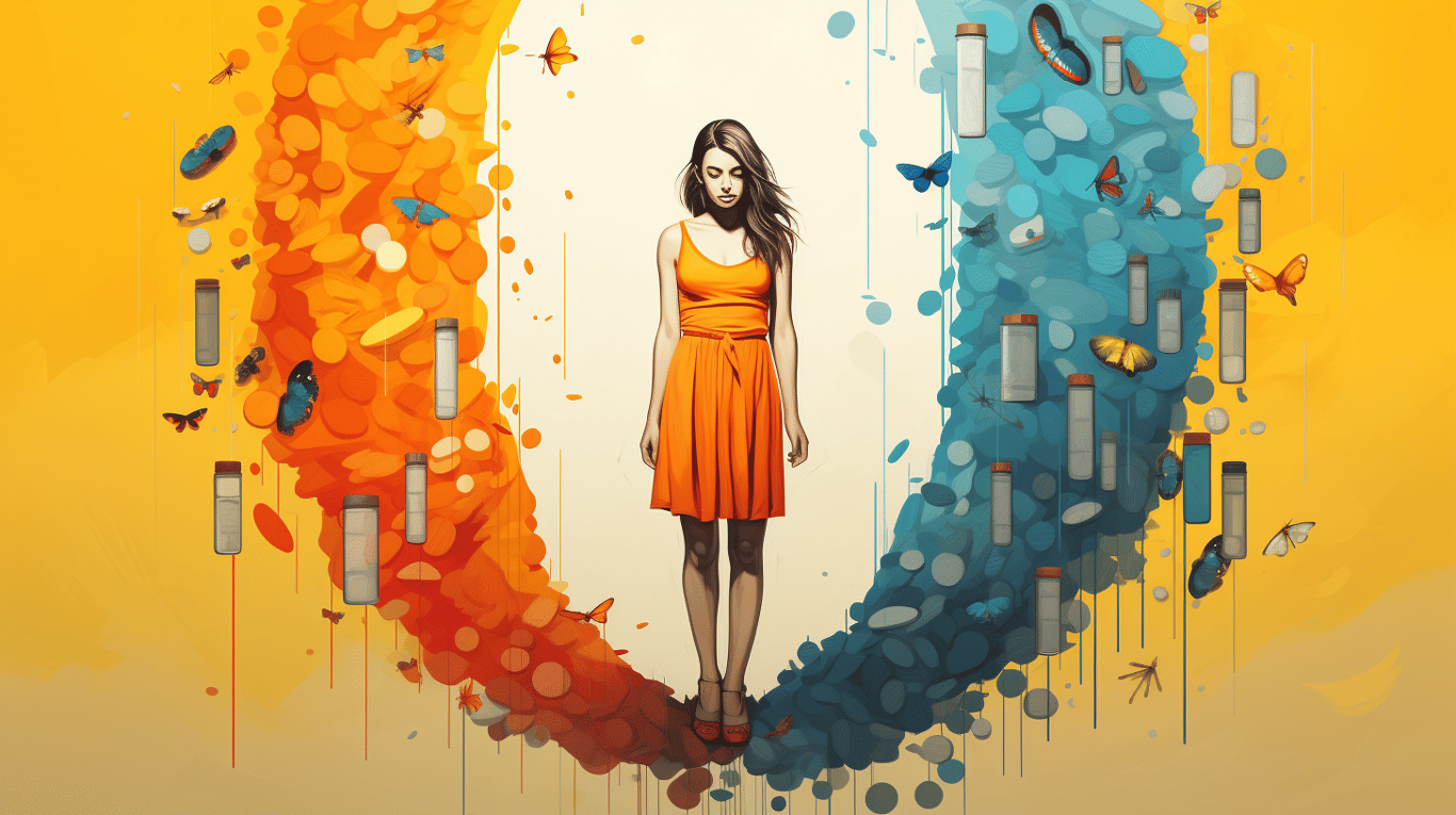 abstract image of a patient experiencing side effect