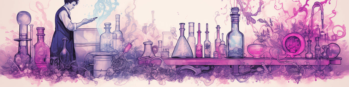 image of a doctor in a lab doing drug, clinical research