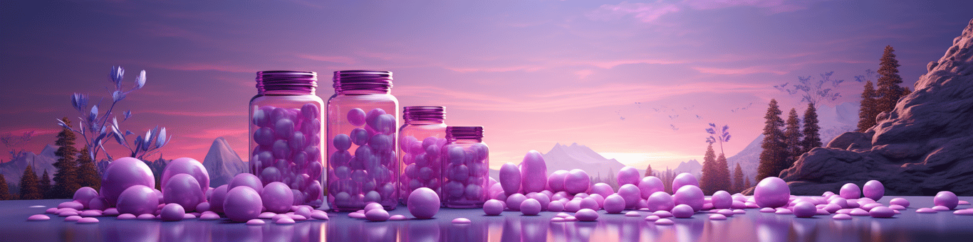 image of different drug pills on a surface