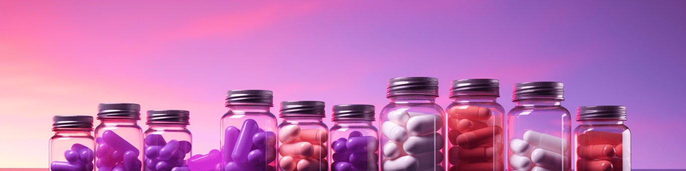 image of different drug pills on a surface