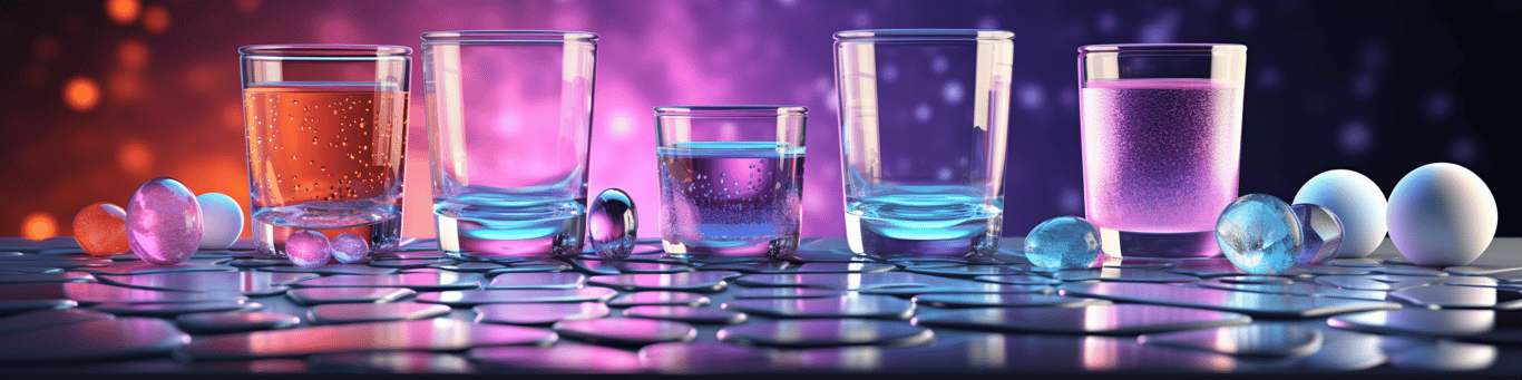 image of drug pills surrounding a glass of water symbolizing drug consumption