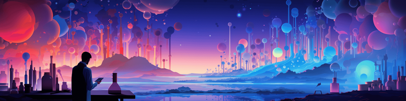 image of a doctor in a lab doing drug, clinical research