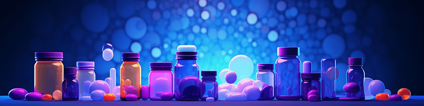 image of different drug pills on a surface