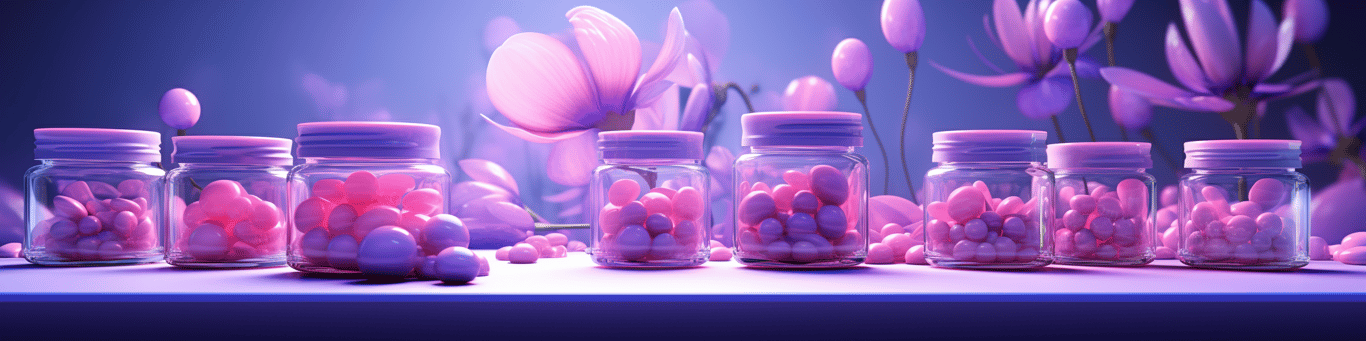image of different drug pills on a surface