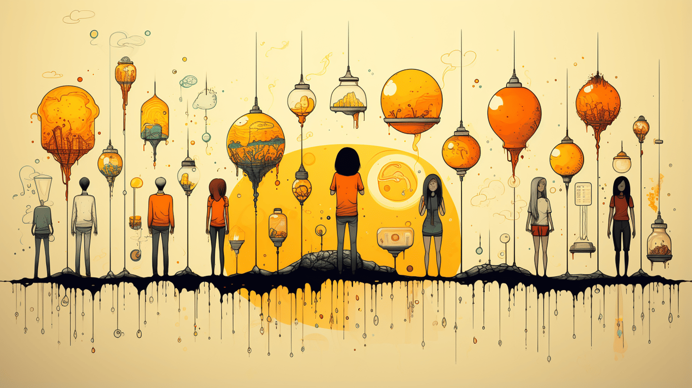 abstract image of a patient experiencing side effect