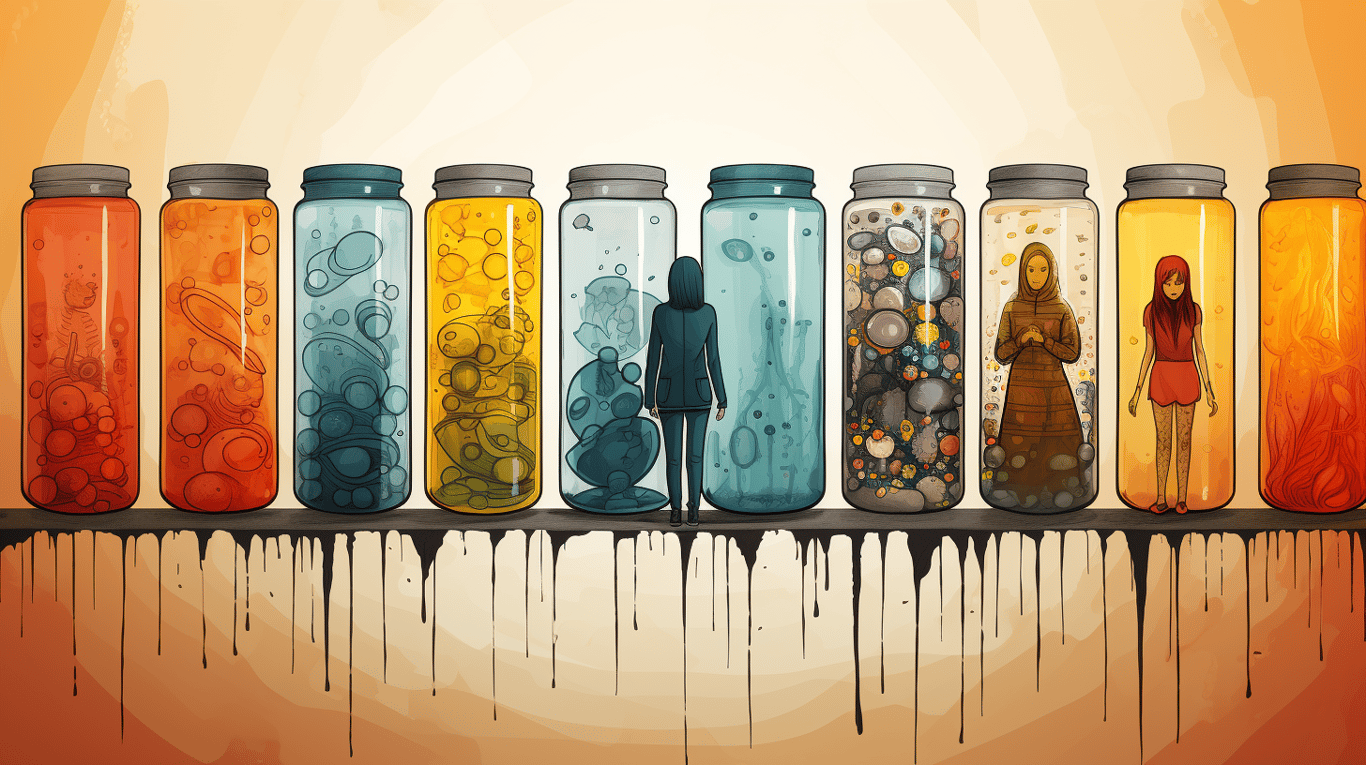 abstract image of a patient experiencing side effect