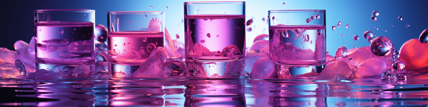image of drug pills surrounding a glass of water symbolizing drug consumption