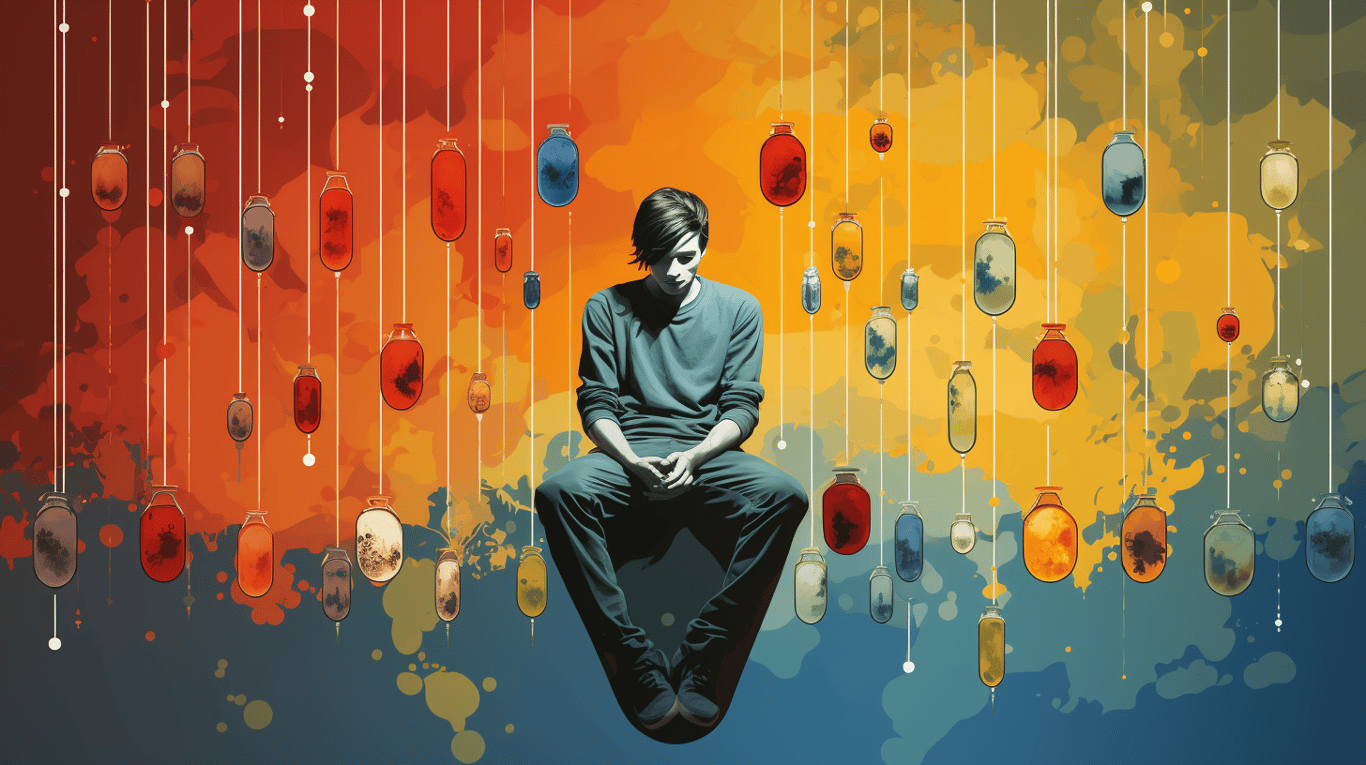 abstract image of a patient experiencing side effect