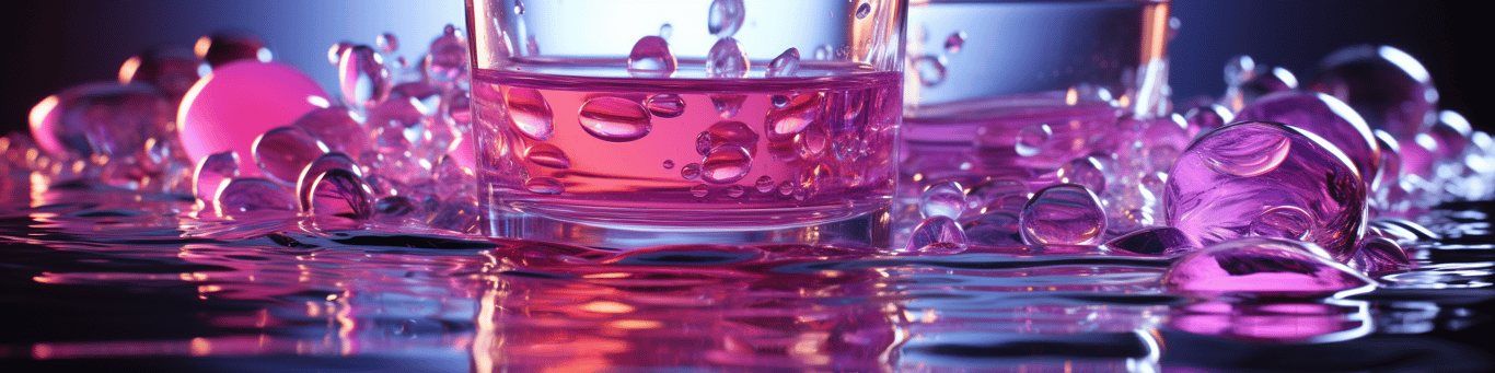 image of drug pills surrounding a glass of water symbolizing drug consumption