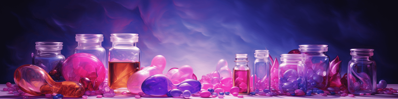 image of different drug pills on a surface