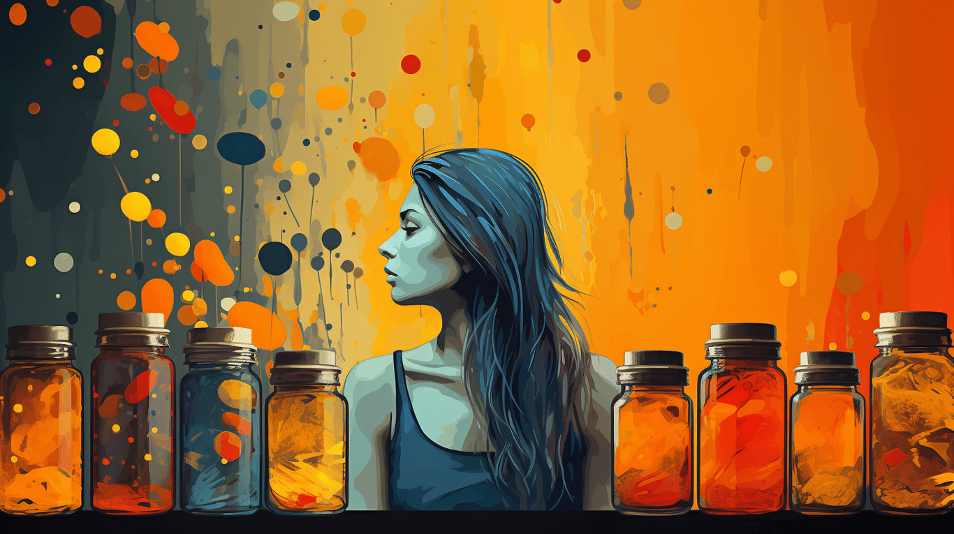 abstract image of a patient experiencing side effect