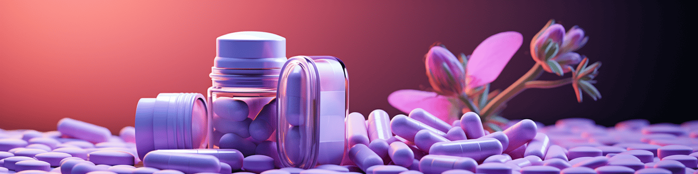 image of different drug pills on a surface