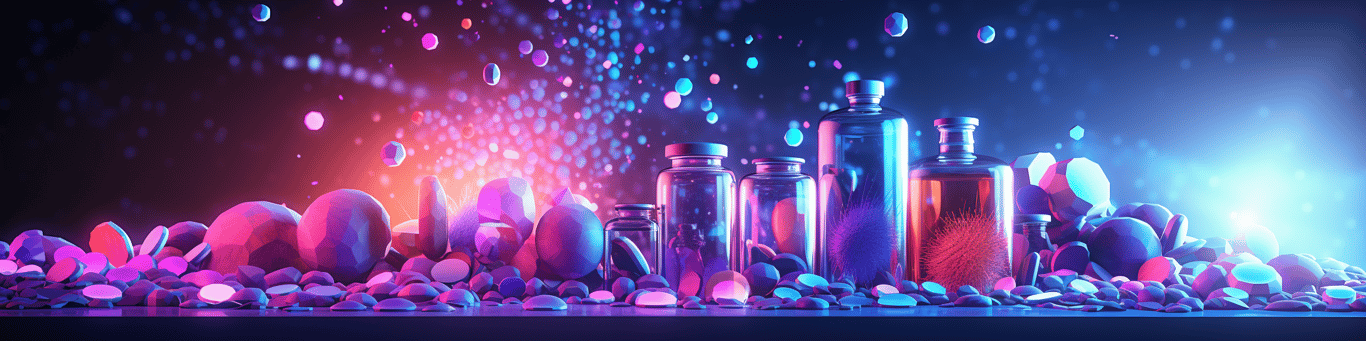 image of different drug pills on a surface