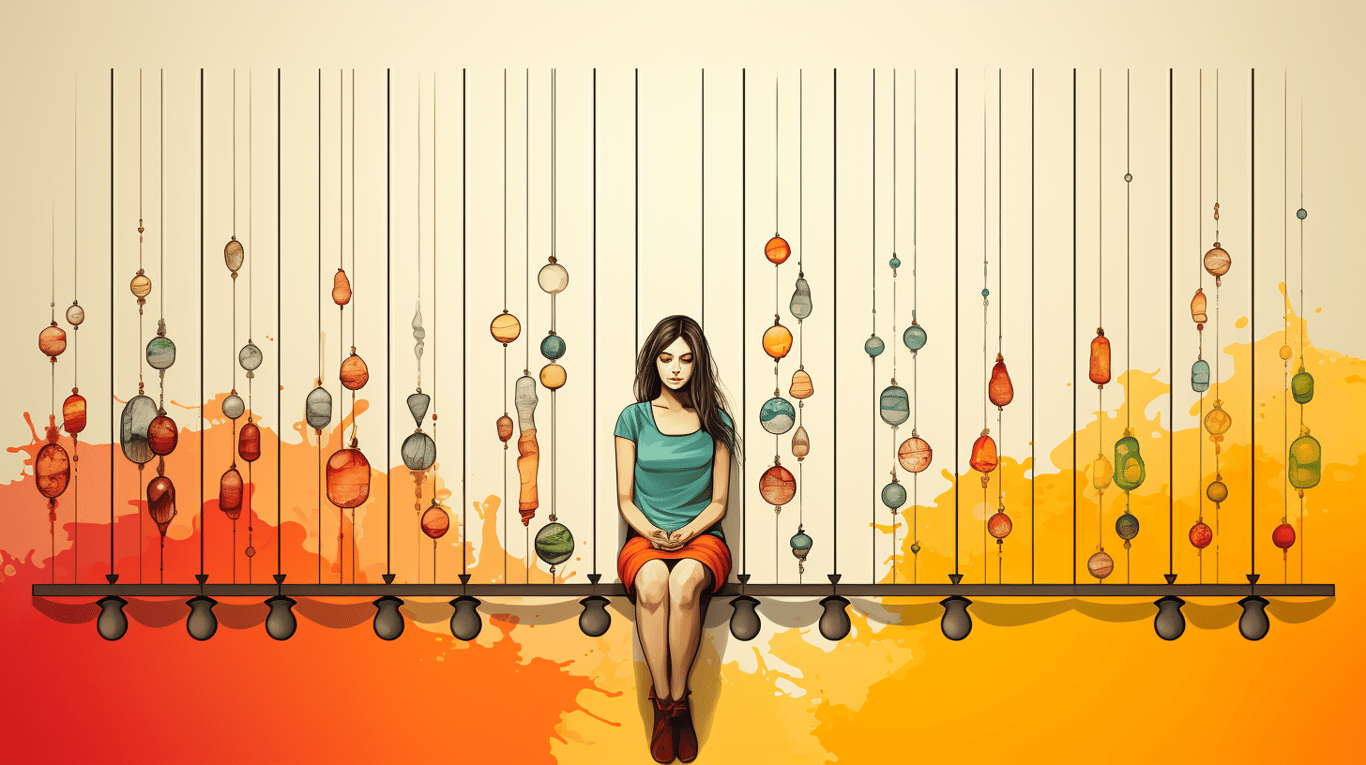 abstract image of a patient experiencing side effect