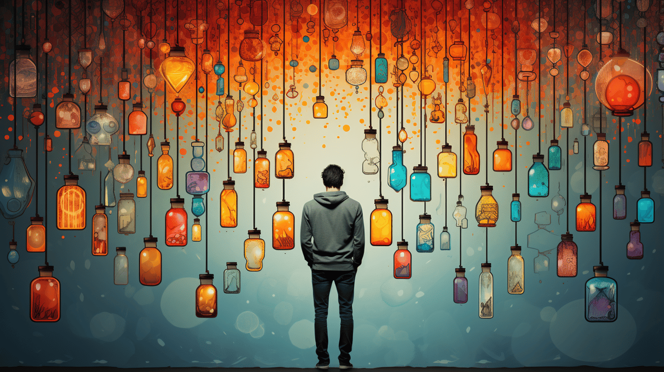 abstract image of a patient experiencing side effect