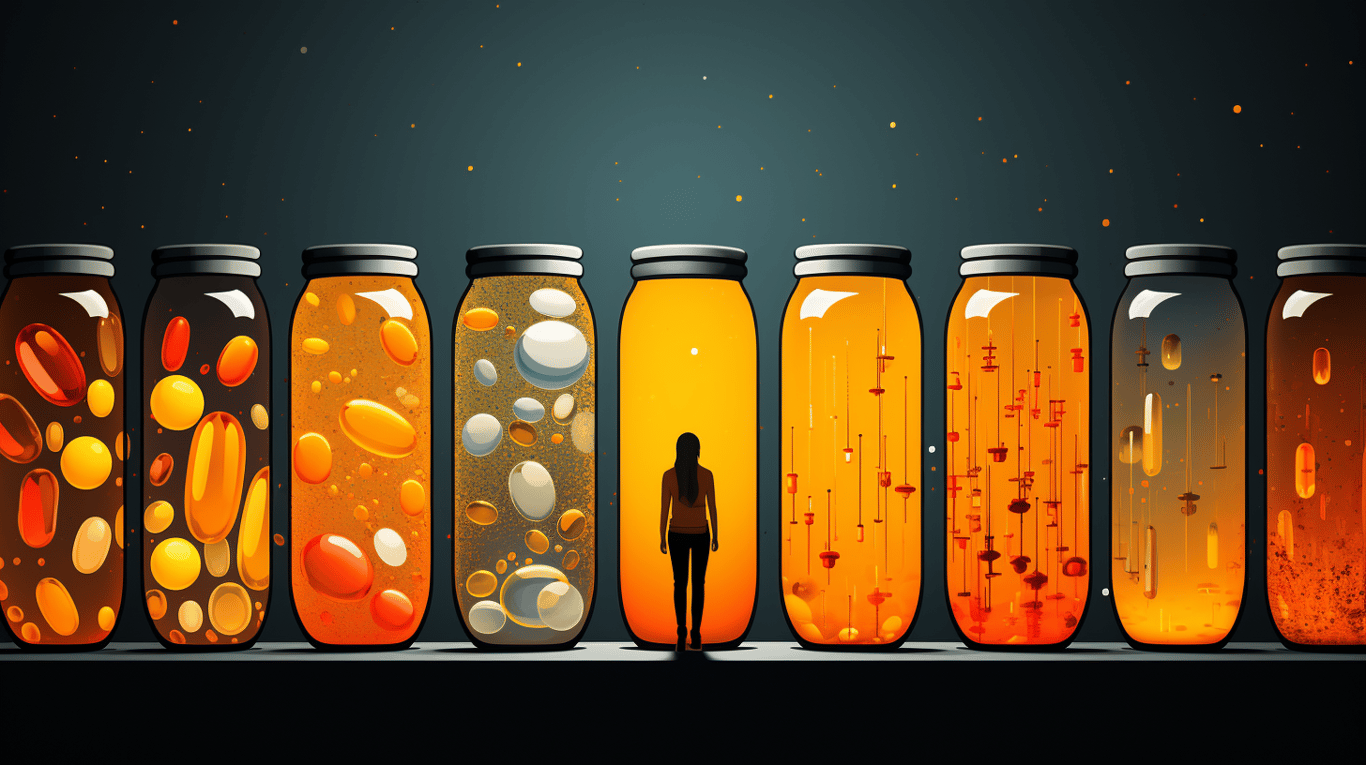 abstract image of a patient experiencing side effect