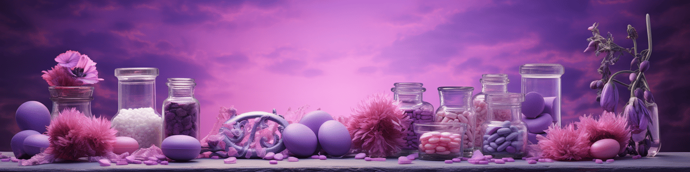 image of different drug pills on a surface