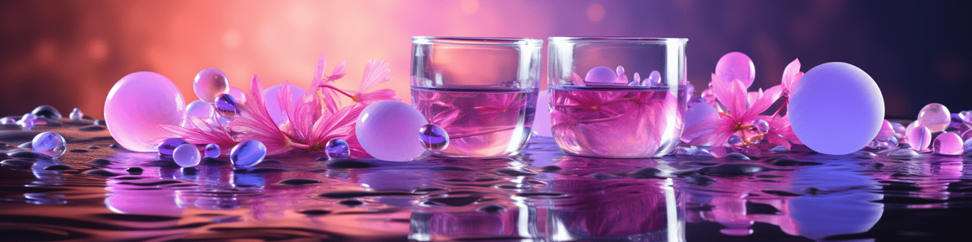 image of drug pills surrounding a glass of water symbolizing drug consumption