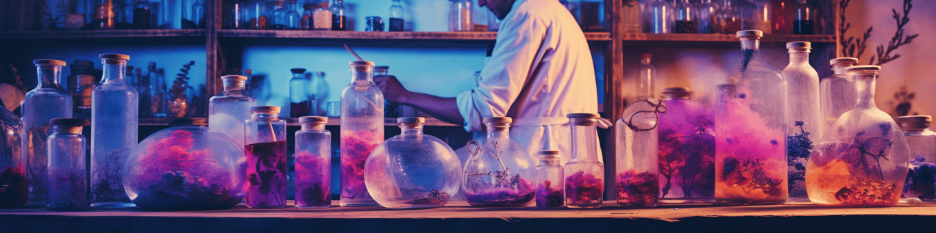 image of a doctor in a lab doing drug, clinical research