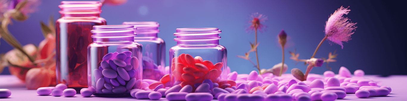 image of different drug pills on a surface