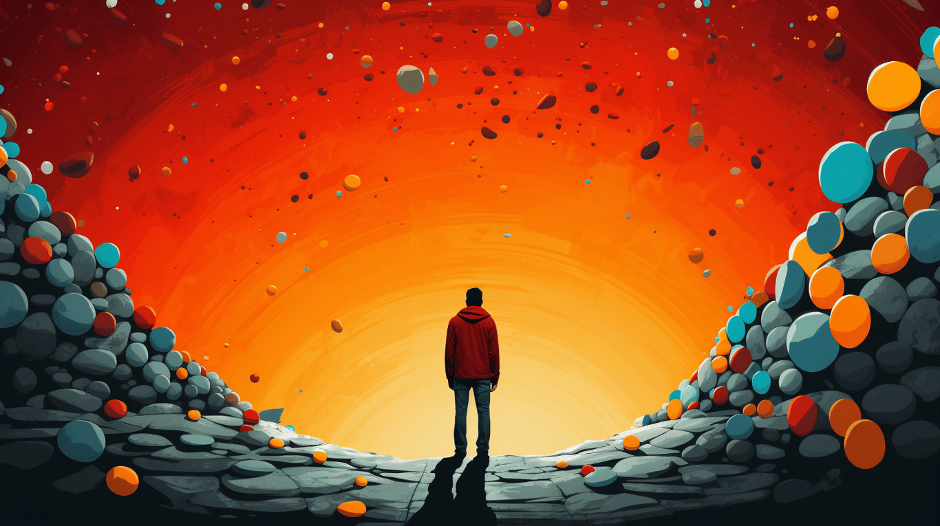 abstract image of a patient experiencing side effect