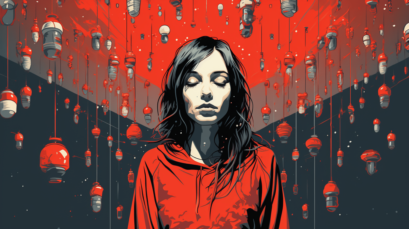 abstract image of a patient experiencing side effect