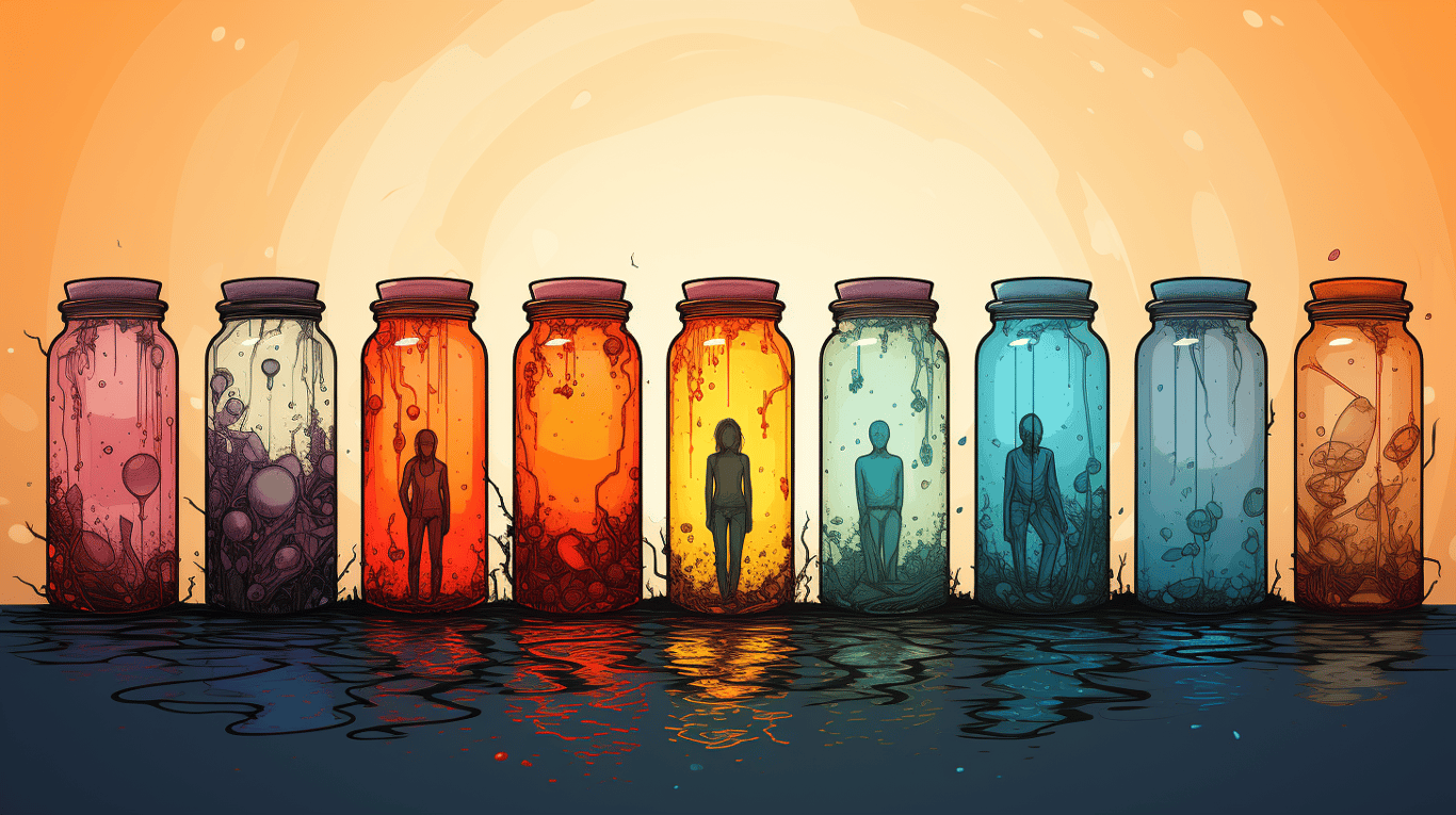 abstract image of a patient experiencing side effect