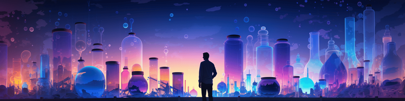 image of a doctor in a lab doing drug, clinical research