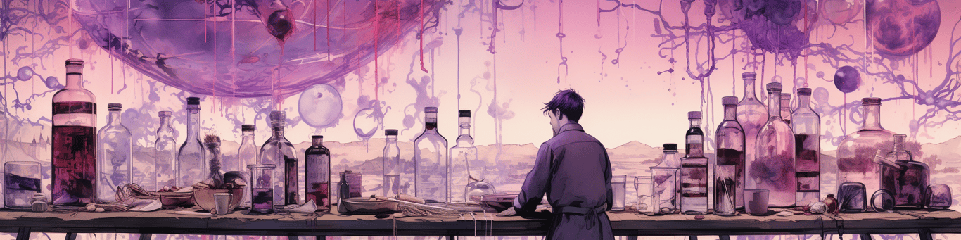 image of a doctor in a lab doing drug, clinical research