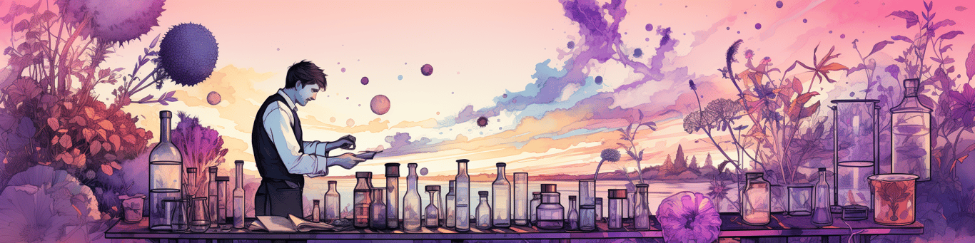 image of a doctor in a lab doing drug, clinical research