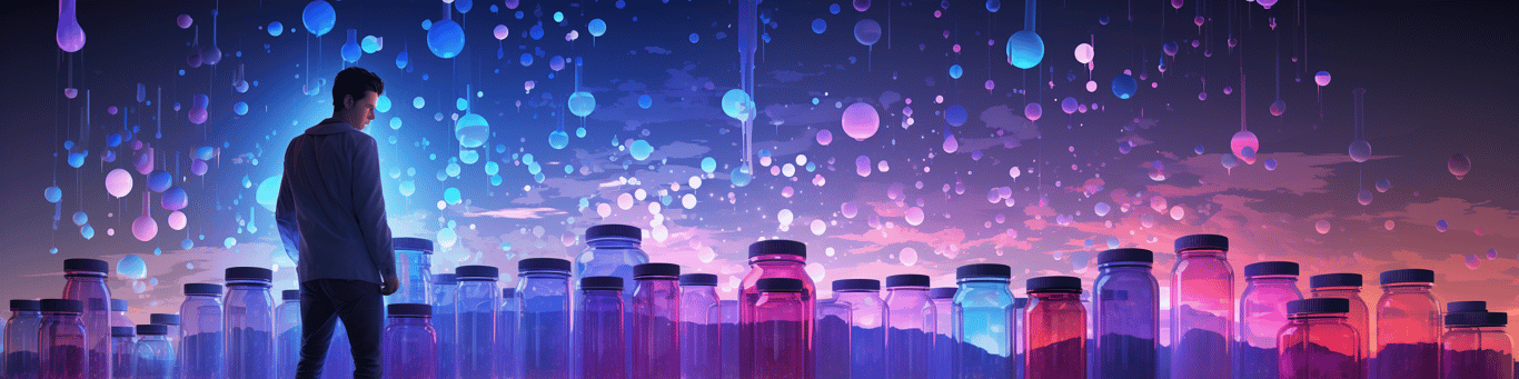 image of a doctor in a lab doing drug, clinical research