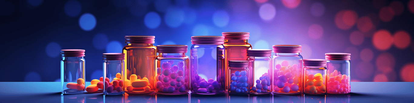 image of different drug pills on a surface