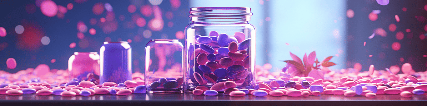 image of different drug pills on a surface