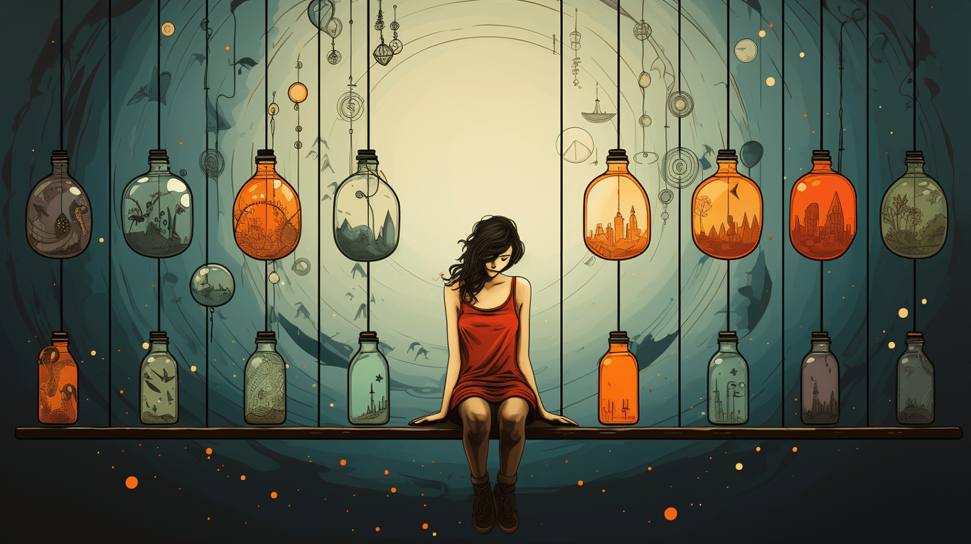 abstract image of a patient experiencing side effect