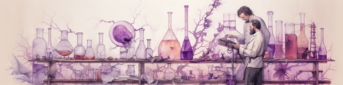 image of a doctor in a lab doing drug, clinical research