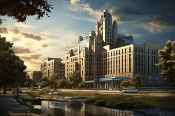 Image of University of Michigan Comprehensive Cancer Center in Ann Arbor, United States.