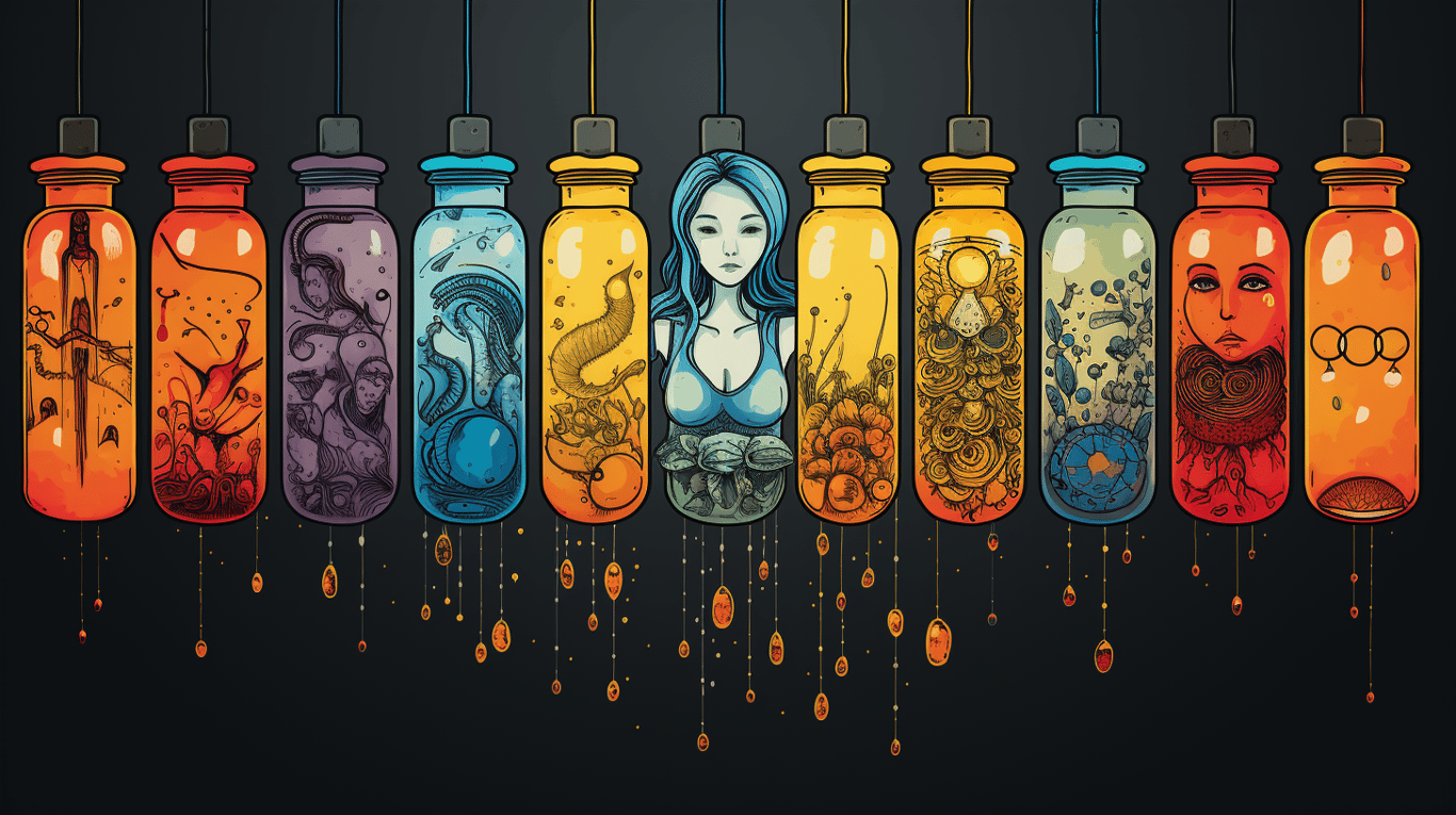 abstract image of a patient experiencing side effect