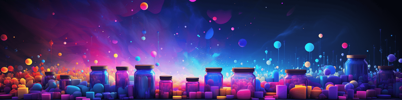 image of different drug pills on a surface