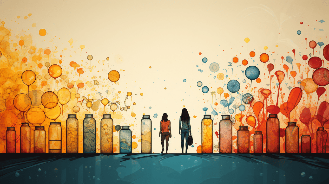 abstract image of a patient experiencing side effect