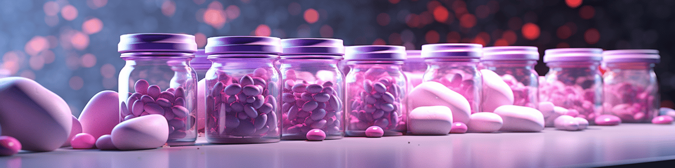 image of different drug pills on a surface