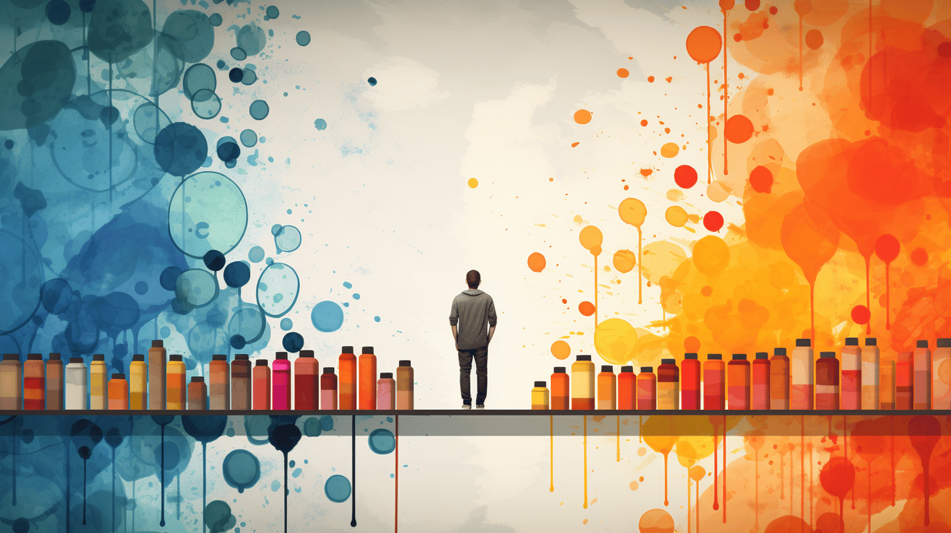 abstract image of a patient experiencing side effect