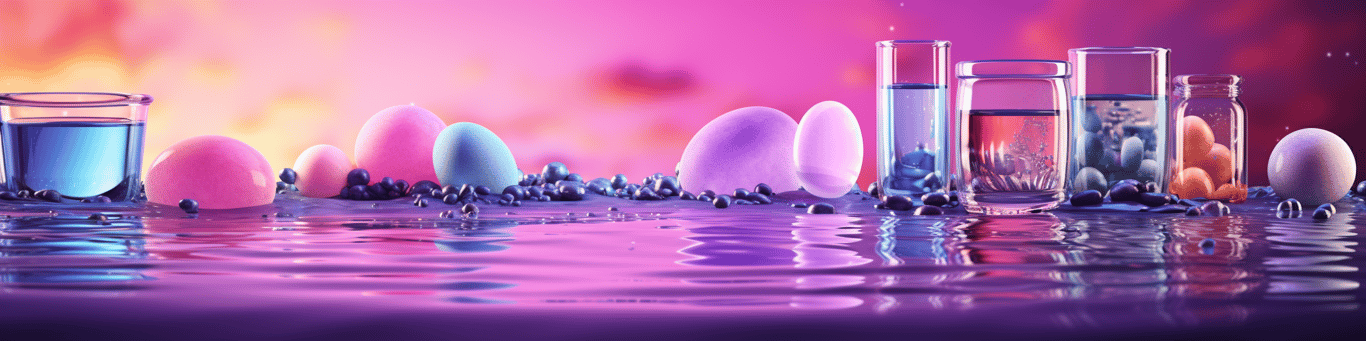 image of drug pills surrounding a glass of water symbolizing drug consumption