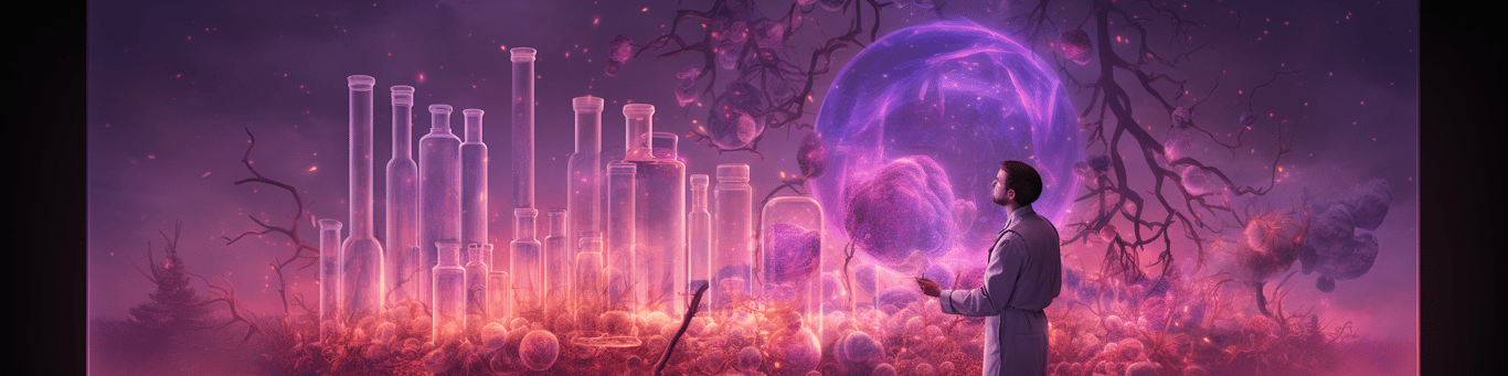 image of a doctor in a lab doing drug, clinical research