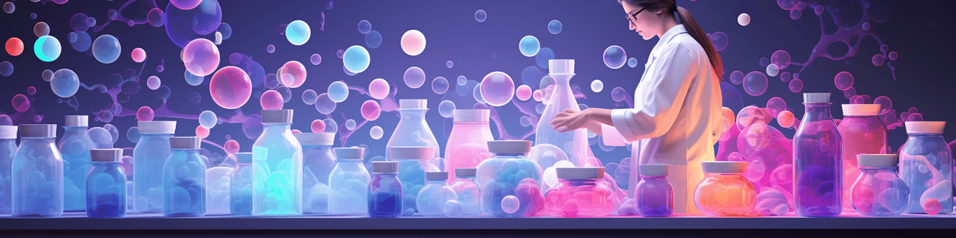 image of a doctor in a lab doing drug, clinical research